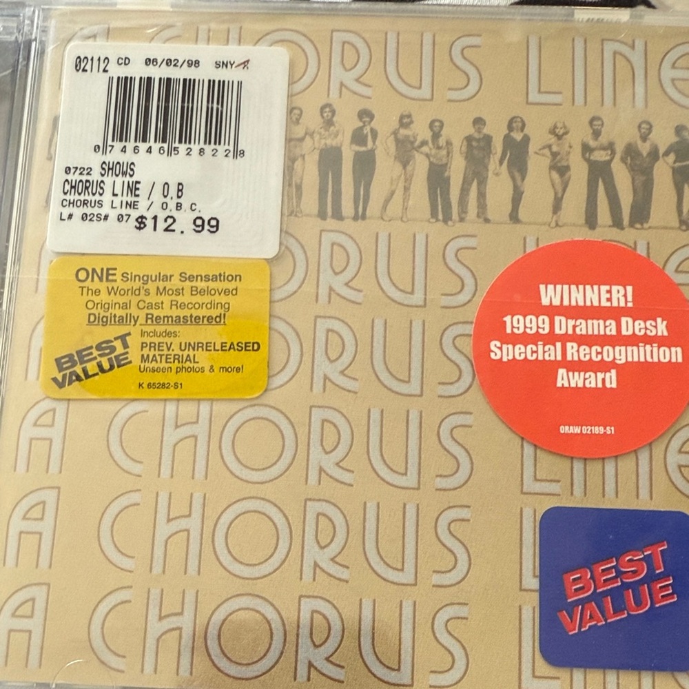 A Chorus Line Original Cast Recording CD - Beige